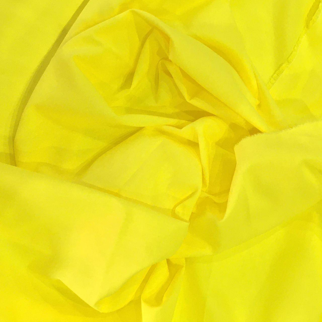 Tecido Tricoline 100% algodão Xadrez Amarelo Canário